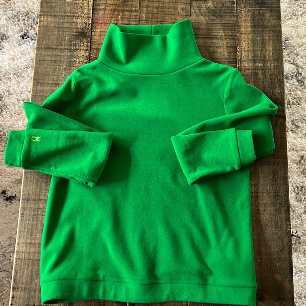 Dudley Stephens Green Turtleneck Pullover